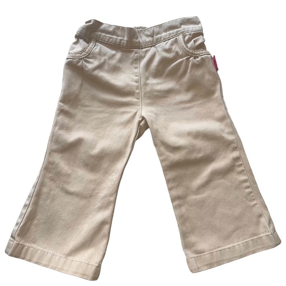 Carter's Baby GirlBeige Bootcut Pants, 12M 100% Cotton - Picture 1 of 7